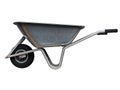 New Garden Metal Wheelbarrow Cart Isolated on White